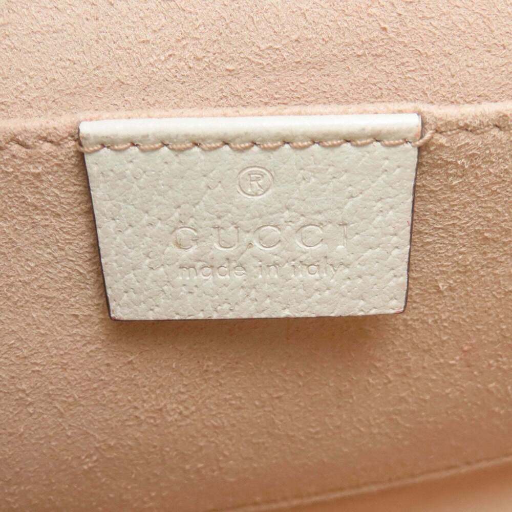 GUCCI Authentic White Leather Shoulder Bag - Picture 6 of 16